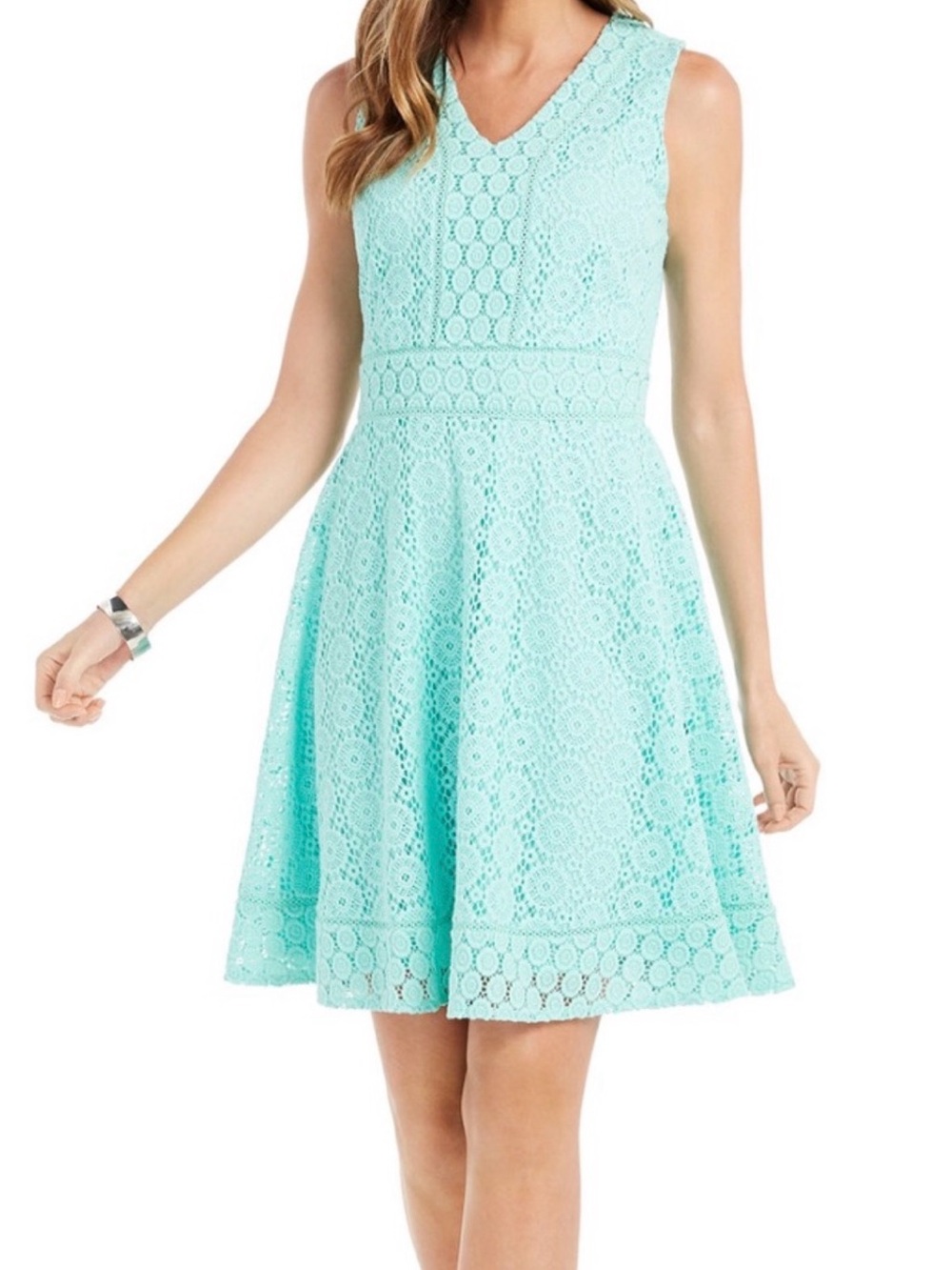 Charter Club Fit and Flare Lace Dress